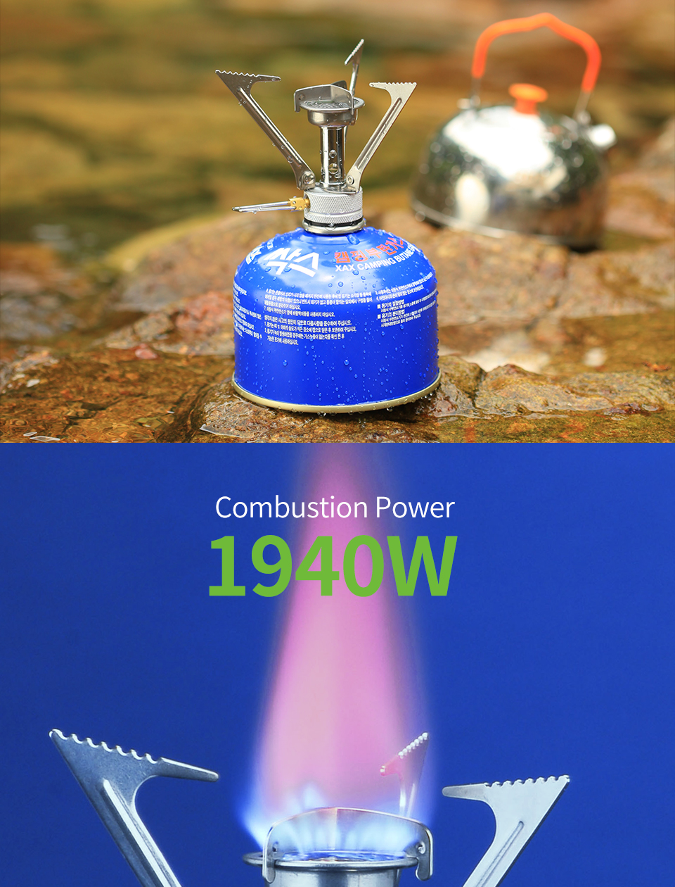 Strong-Power Mini Camping Stove detail