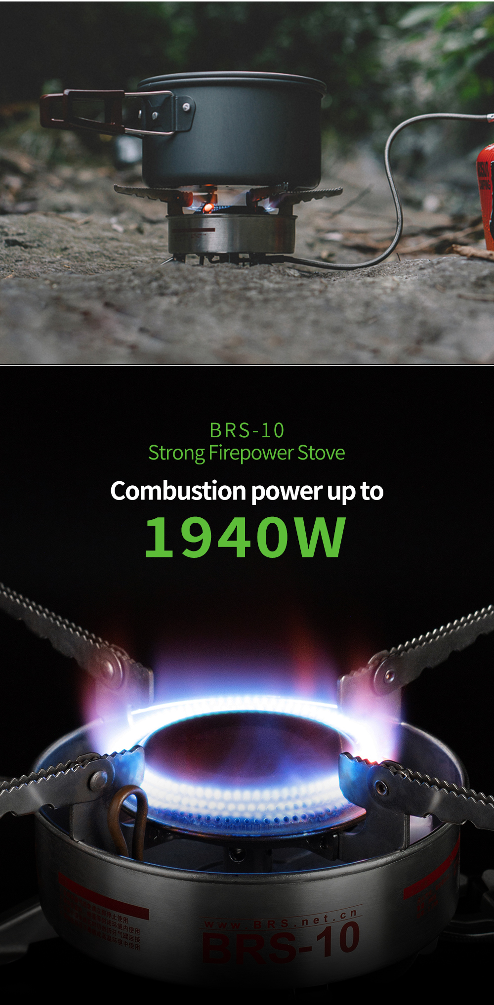 Strong Firepower Split Gas Stove detail