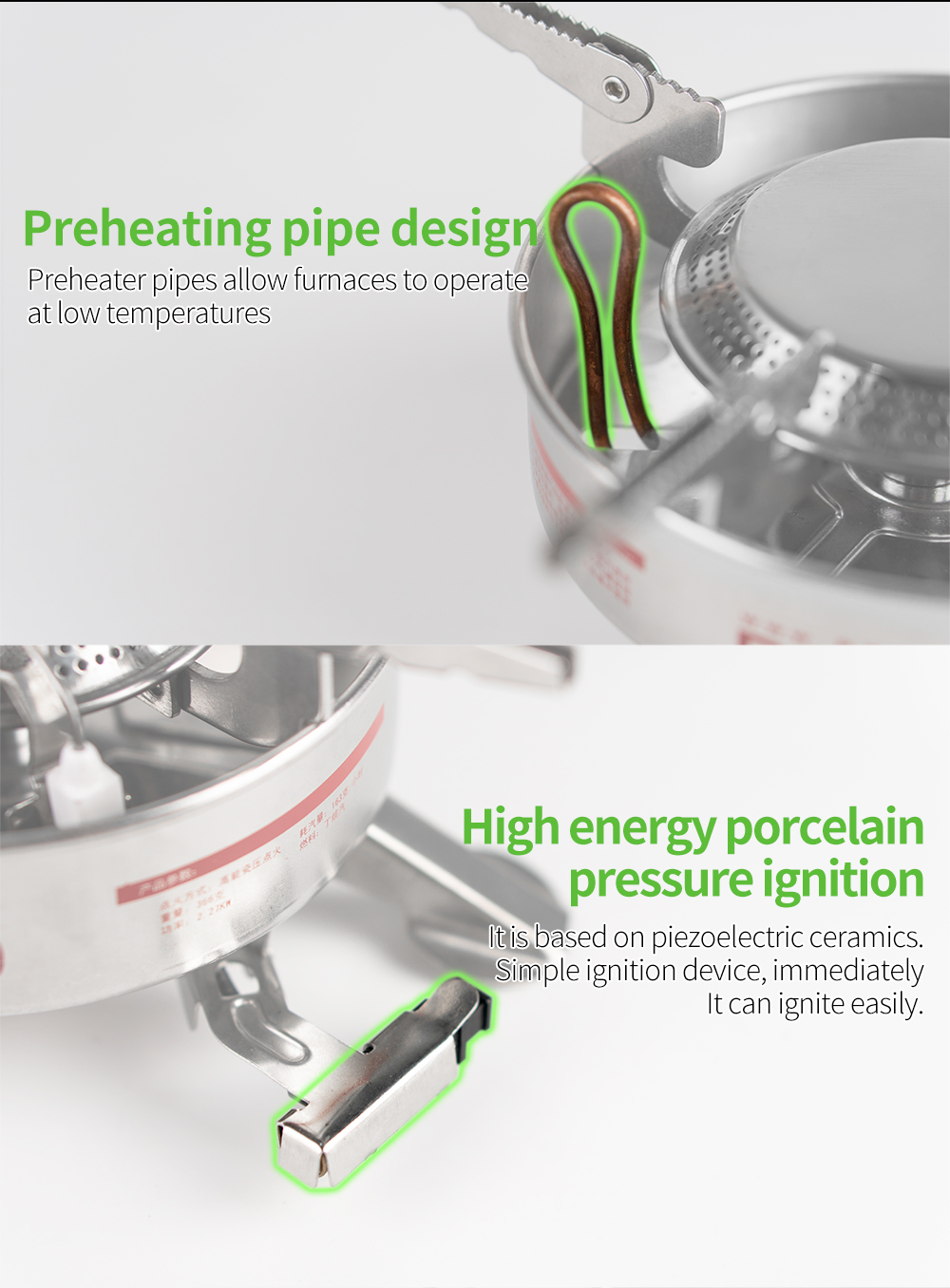 Strong Firepower Split Gas Stove detail