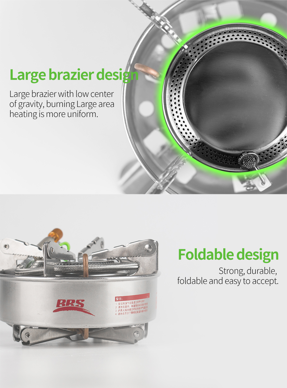 Strong Firepower Split Gas Stove detail