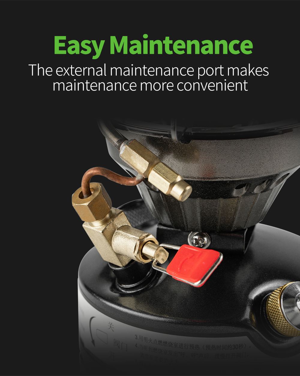 Field Gasoline Stove detail