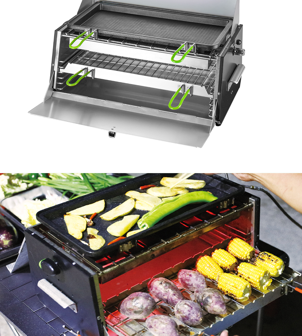 Infrared Smokeless Gas Grill Box detail