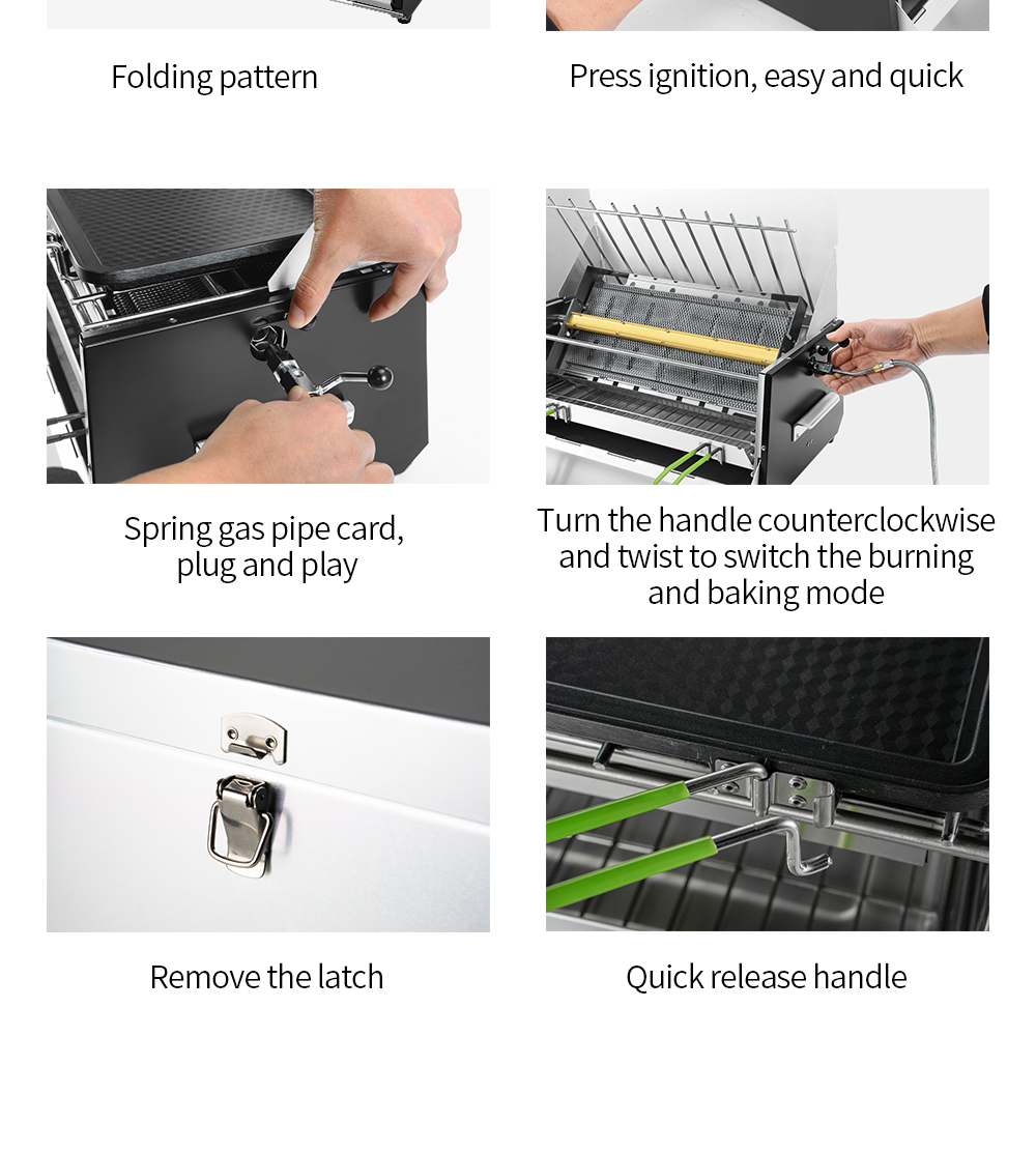 Infrared Smokeless Gas Grill Box detail