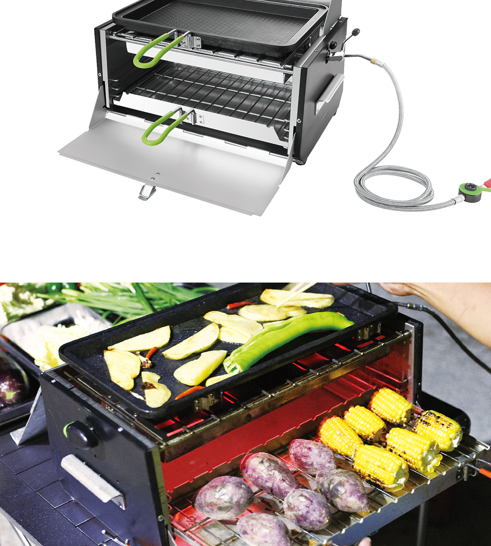Infrared Smokeless Gas Grill Box detail