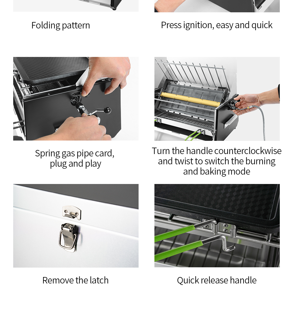 Infrared Smokeless Gas Grill Box detail