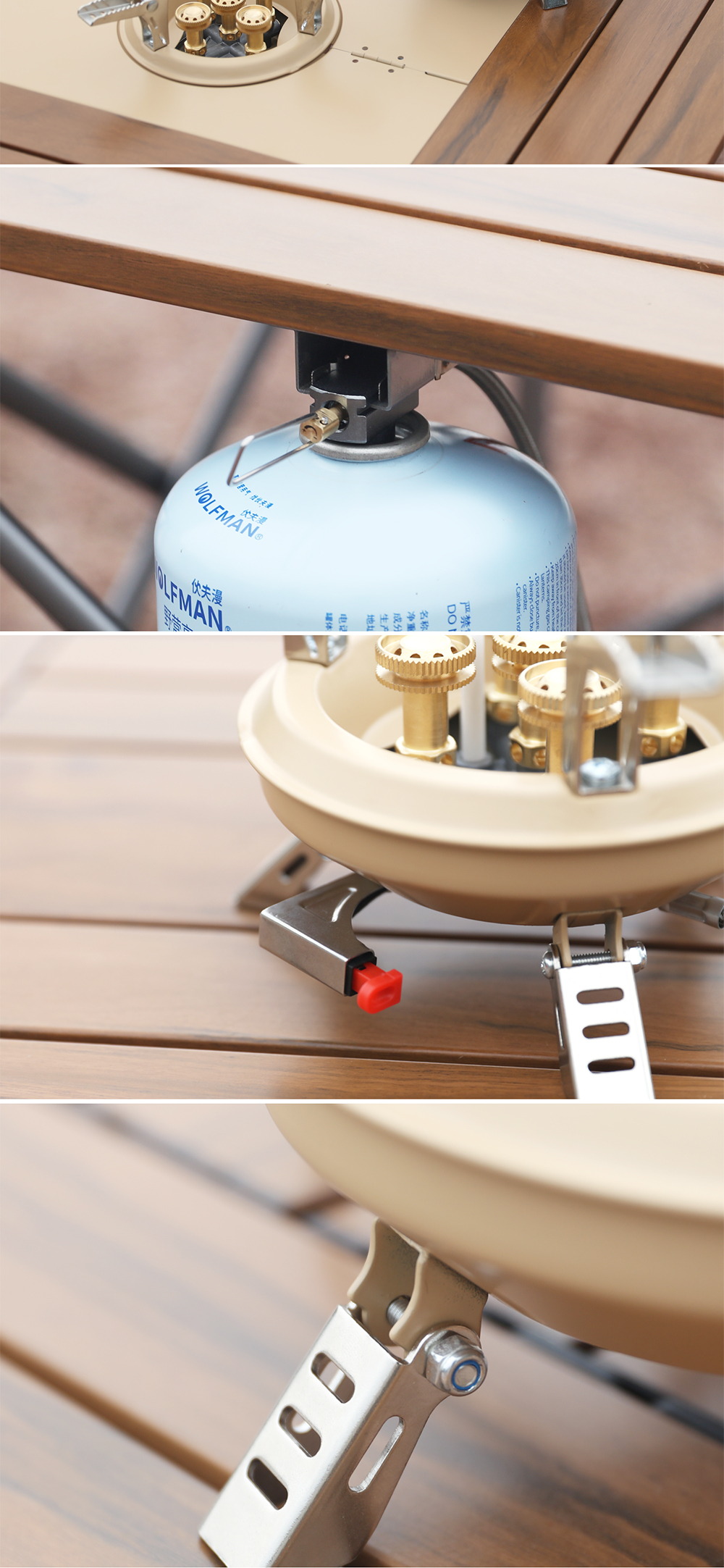 Five-Core High-Power Camping Stove detail