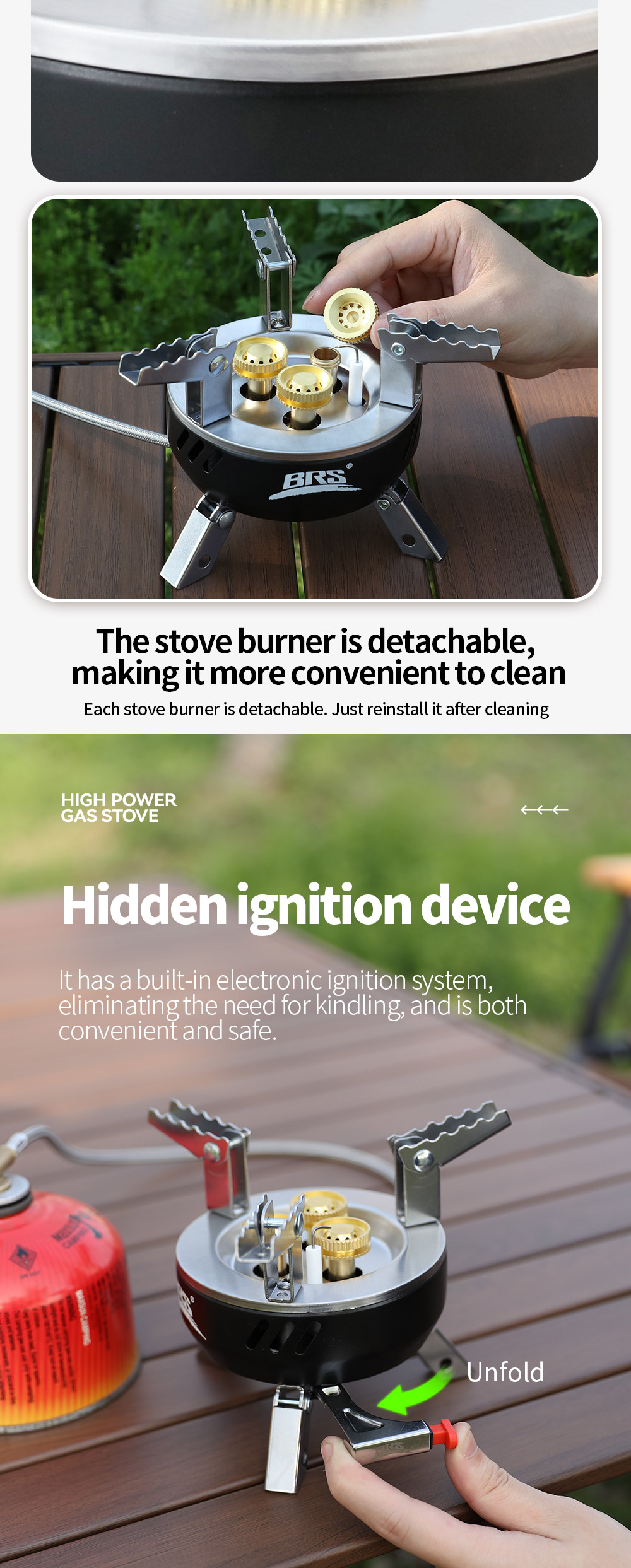 Three-Head High-Power Gas Stove detail