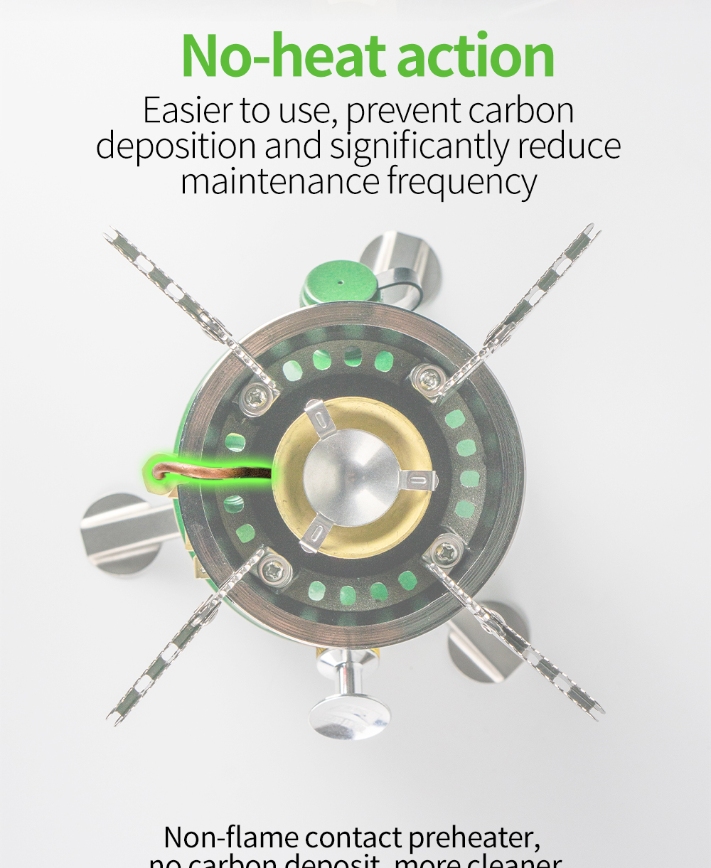 Integrated Gasoline Stove, No Preheating detail