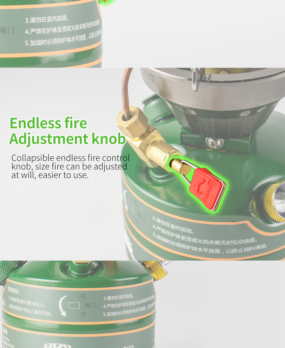 Integrated Gasoline Stove, No Preheating detail
