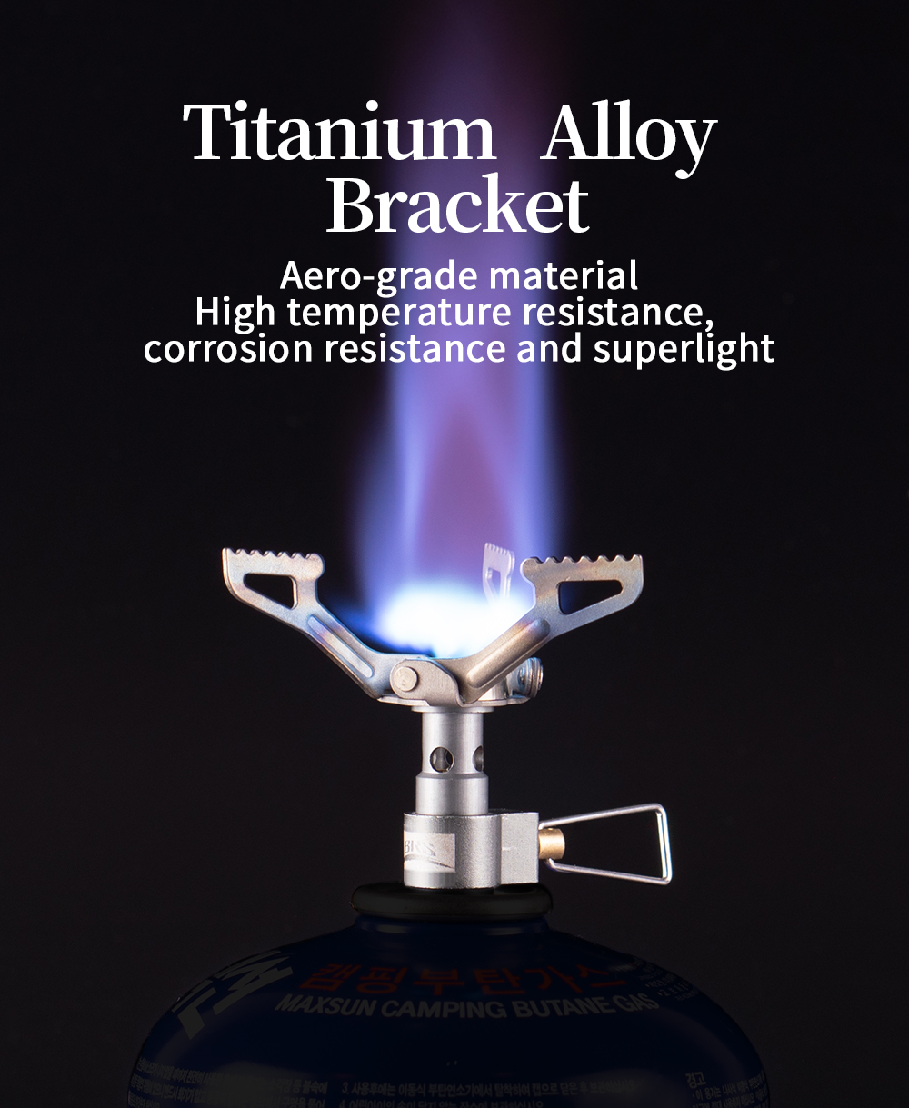 Ultralight Titanium Canister Stove detail