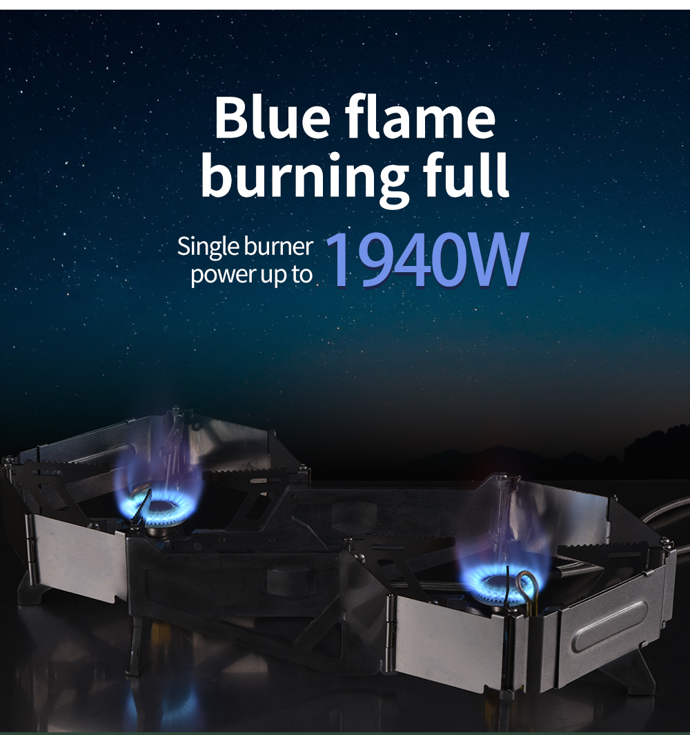 Lighting Binary Star Twin Burner Stove detail