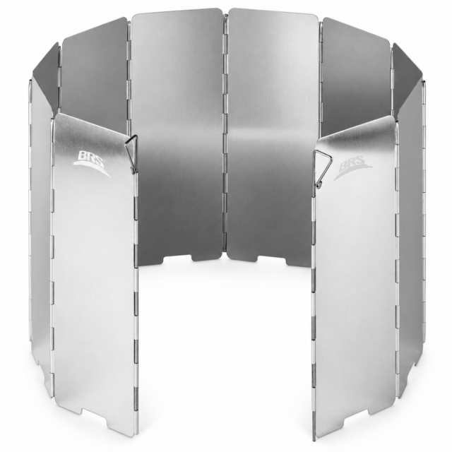 Paravientos plegables de aluminio para hornillo