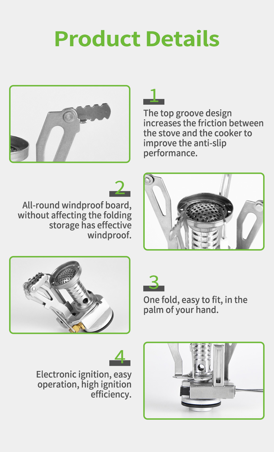 Light Mountaineering Canister Stove detail