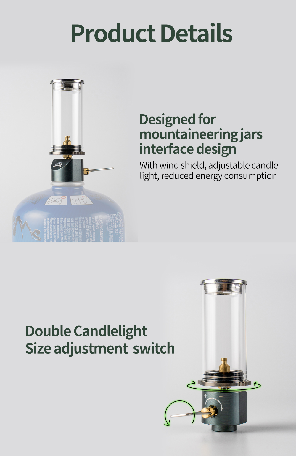 Dreamlike Candle Gas Lantern detail