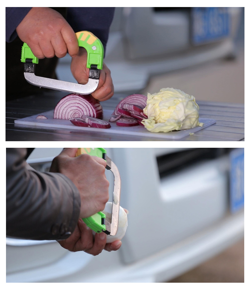 Folding Camp Kitchen Knife detail