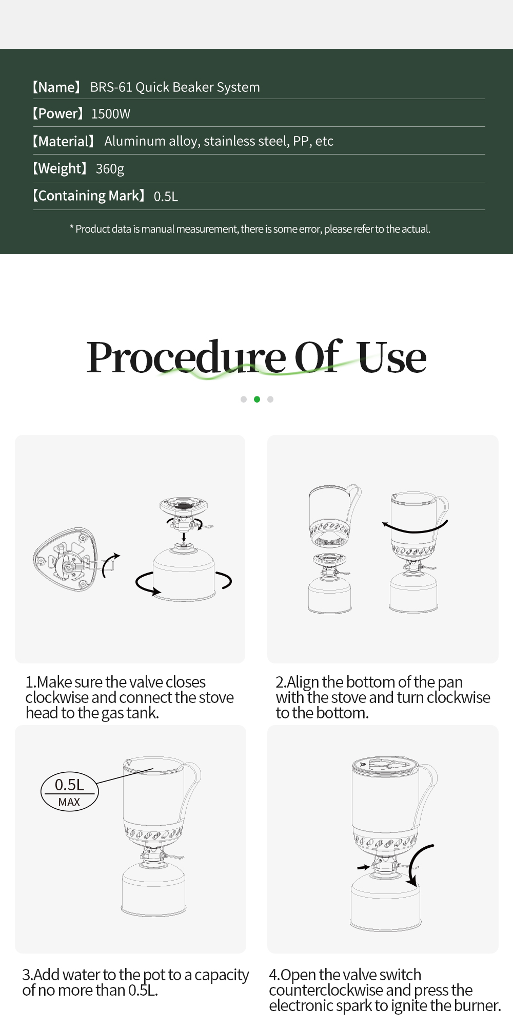 Solo Quick Beaker Stove System detail