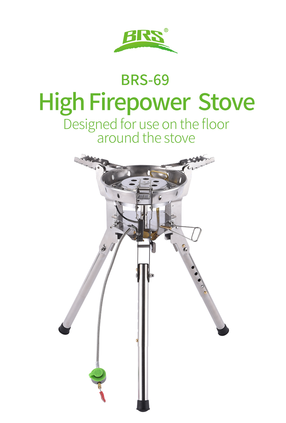 High-Firepower Tripod Gas Stove detail