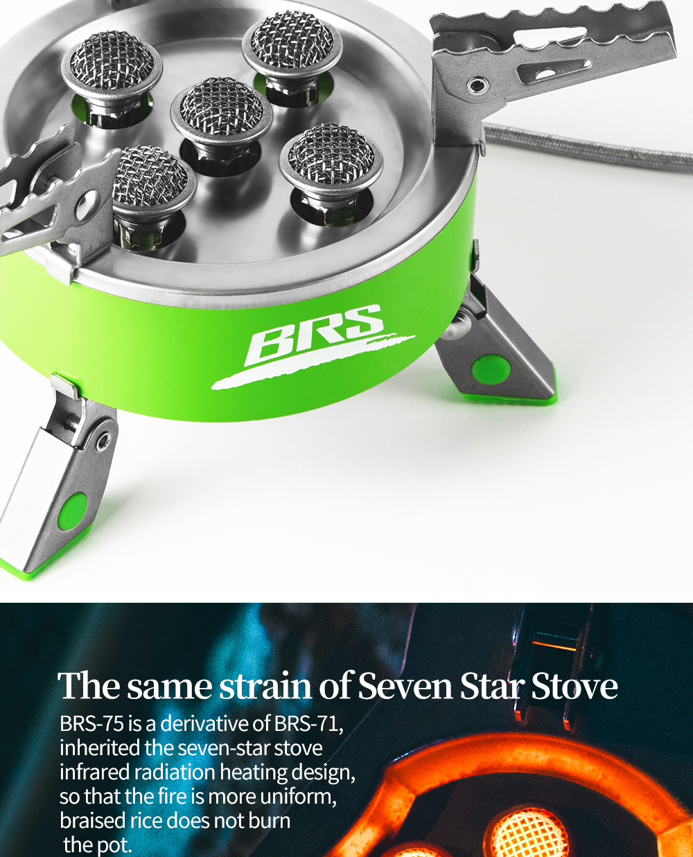 Five Star Five-Head Gas Stove detail