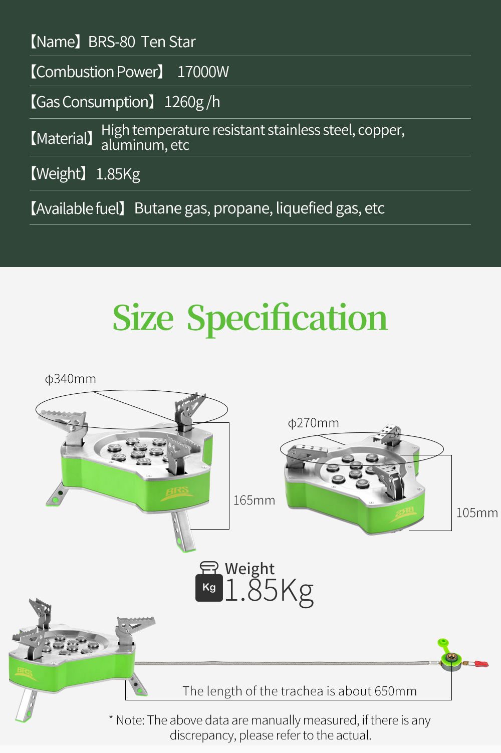 Ten Star Ten-Burner Camping Stove detail