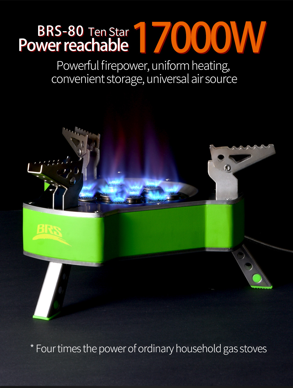 Ten Star Ten-Burner Camping Stove detail