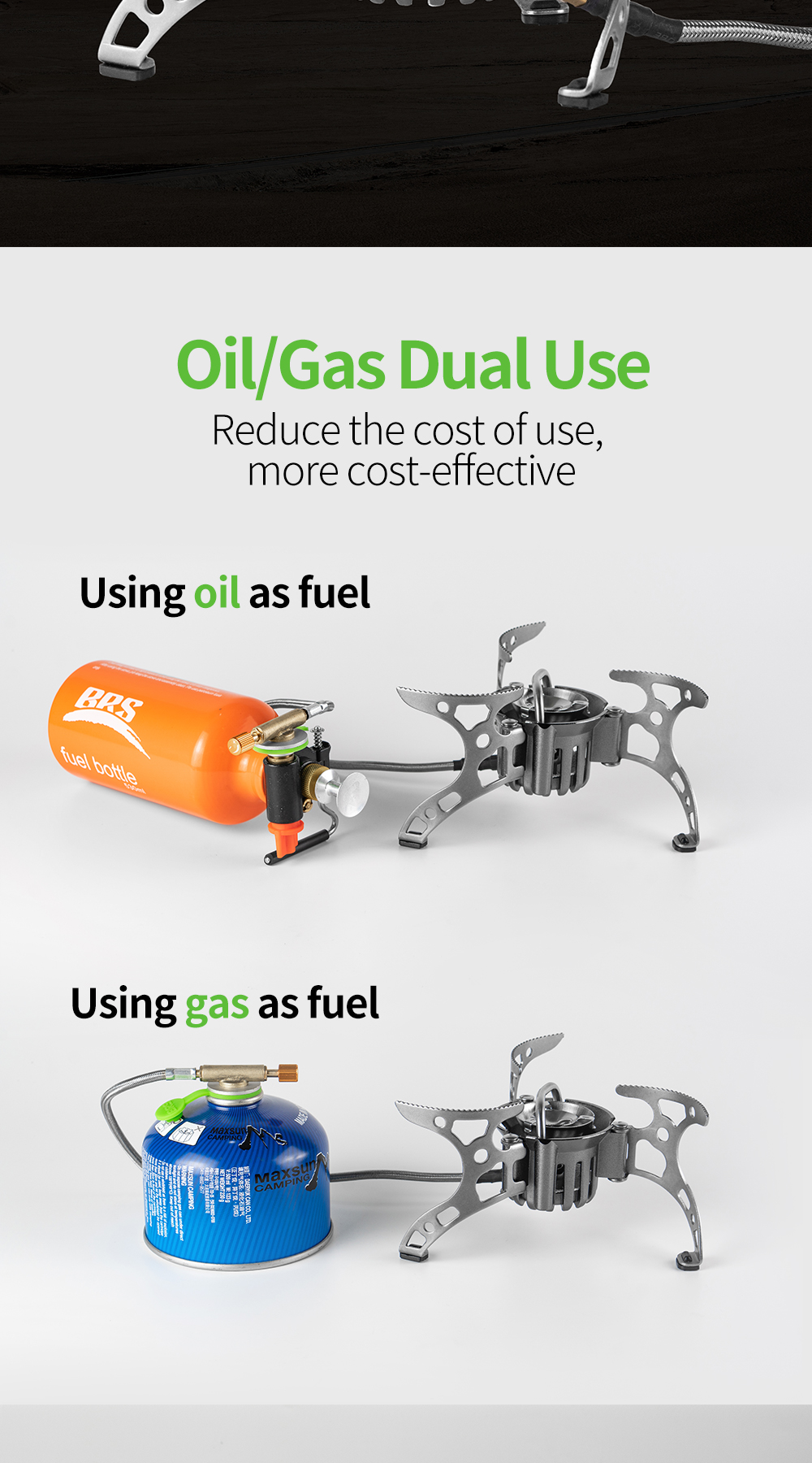 Oil/Gas Multi-Fuel Stove (BRS-8A) detail