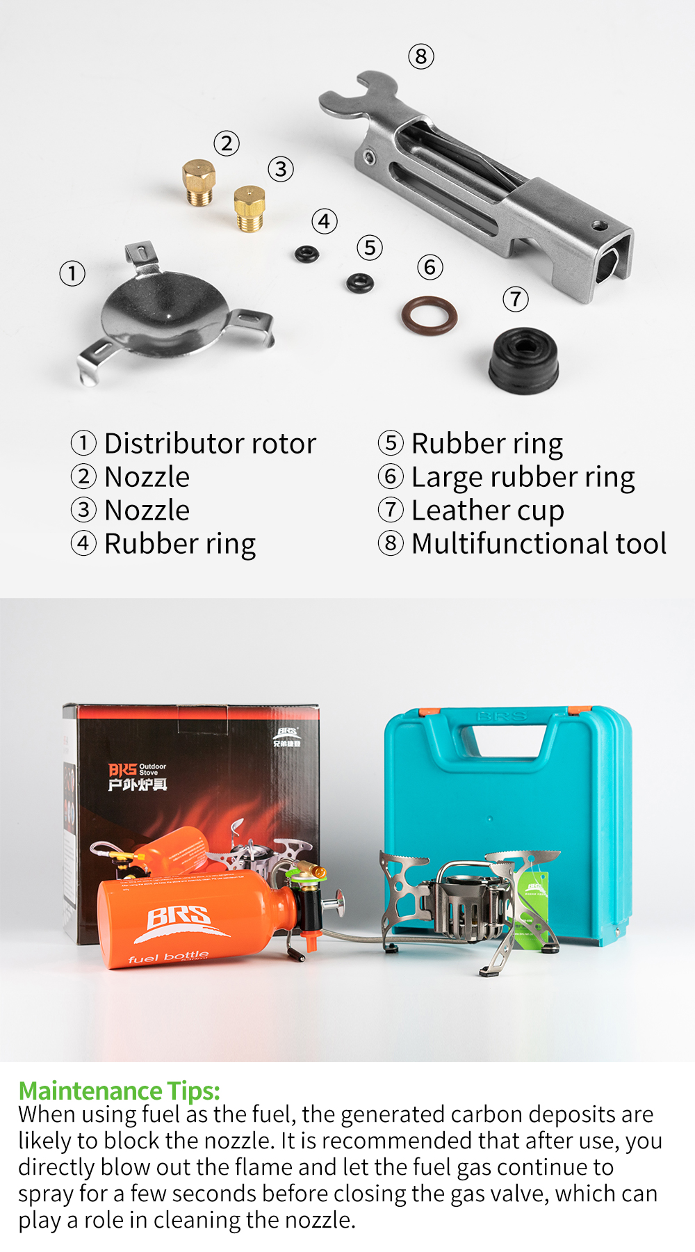 Oil/Gas Multi-Fuel Stove (BRS-8A) detail