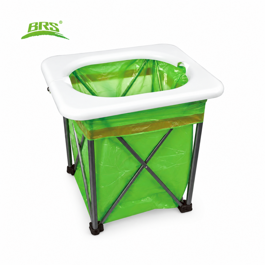 Multifunktionelt sammenklappeligt campingtoilet