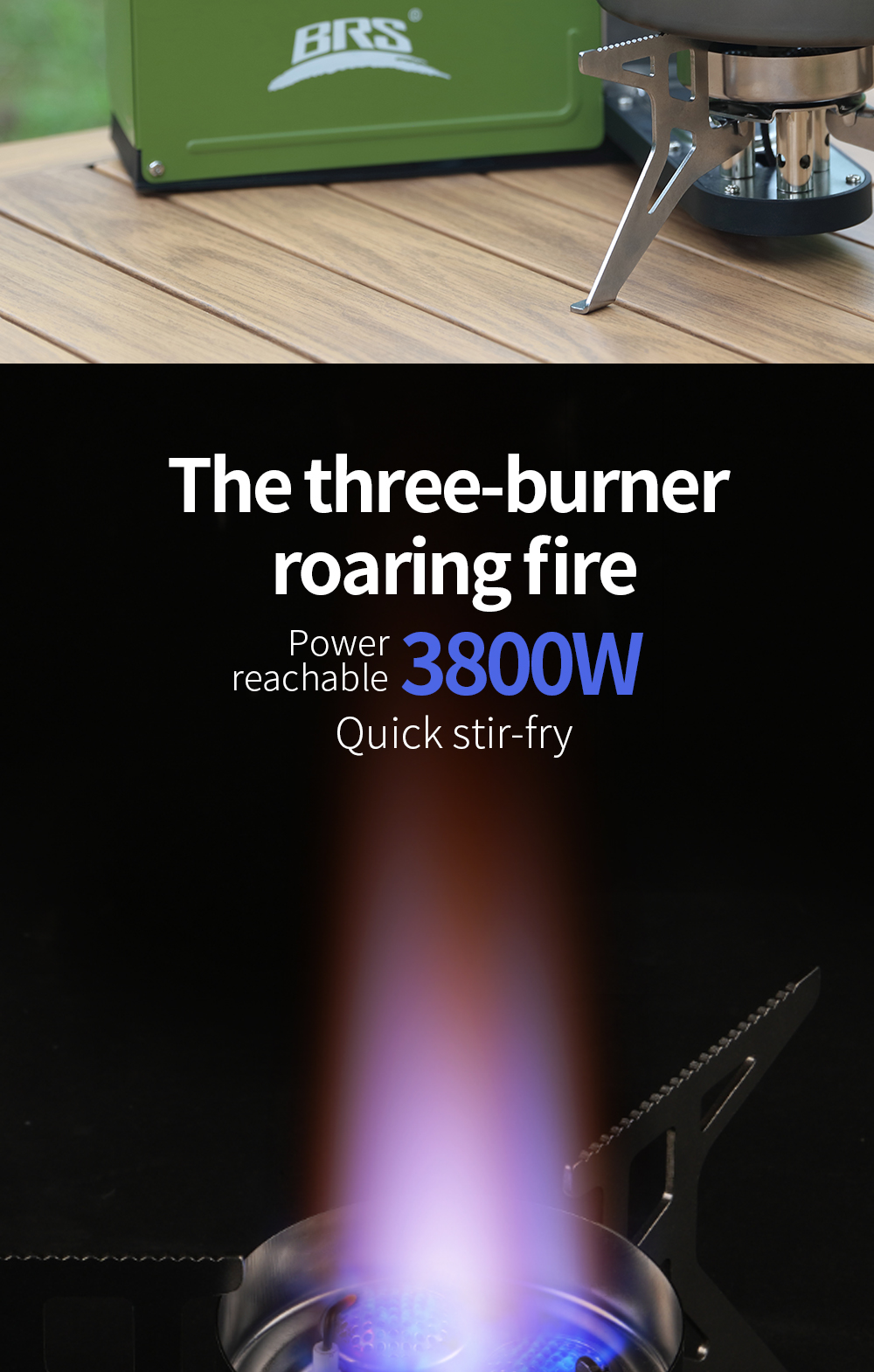 Folding Three-Burner Cassette Stove detail