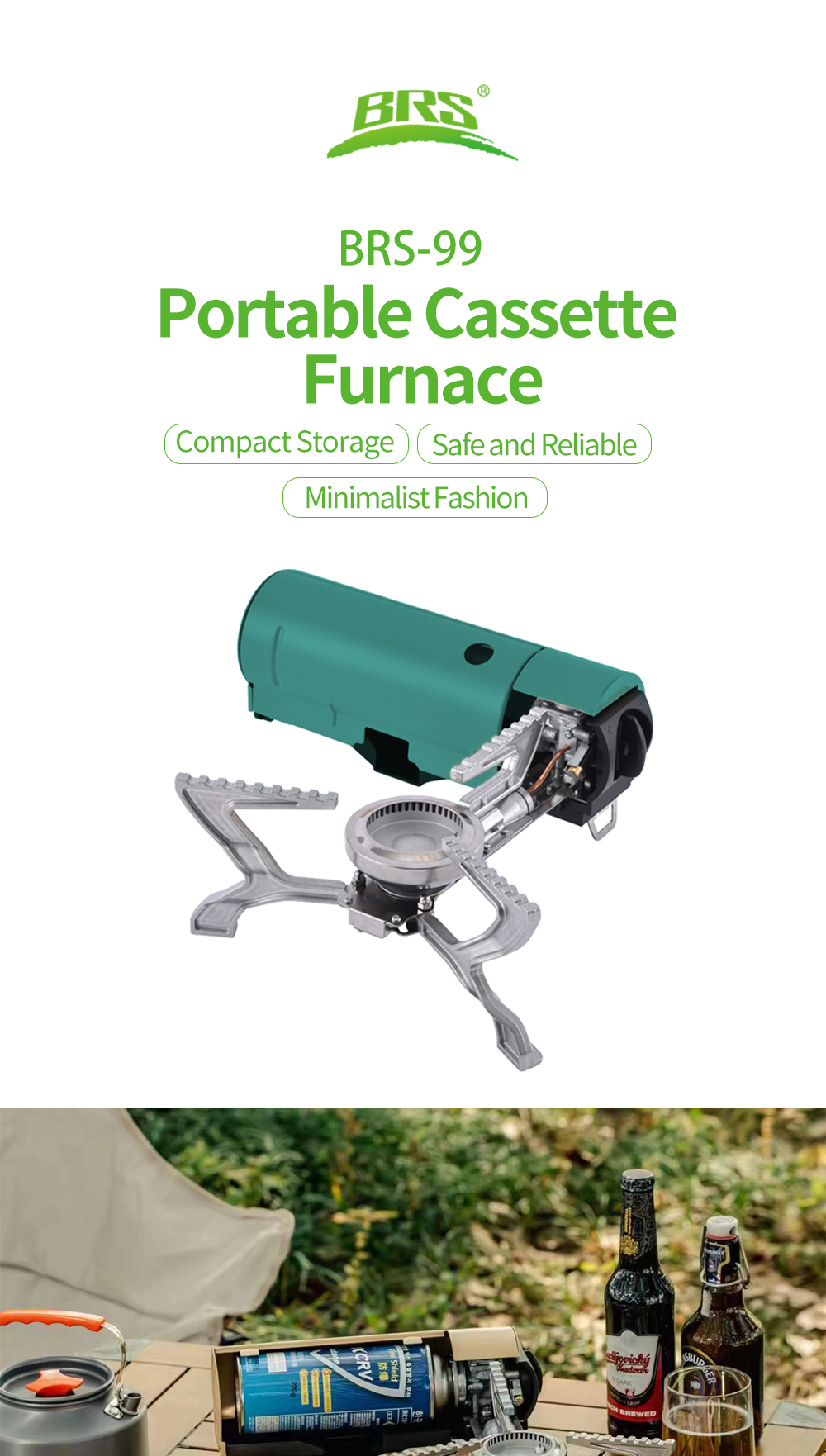 Portable Folding Cassette Stove detail