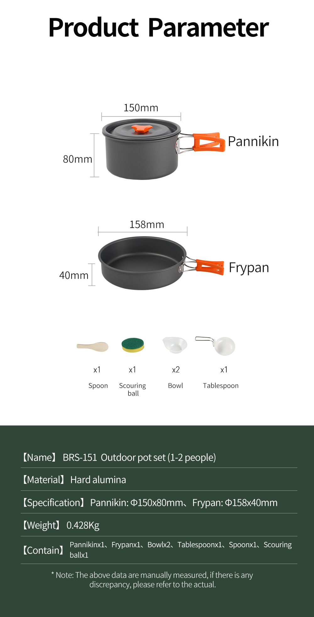 Hard-Anodized Aluminium Camping Cookware Sets detail