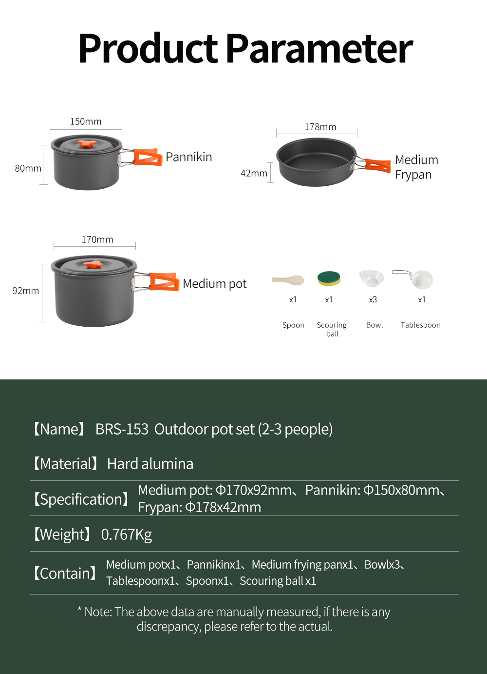 Hard-Anodized Aluminium Camping Cookware Sets detail