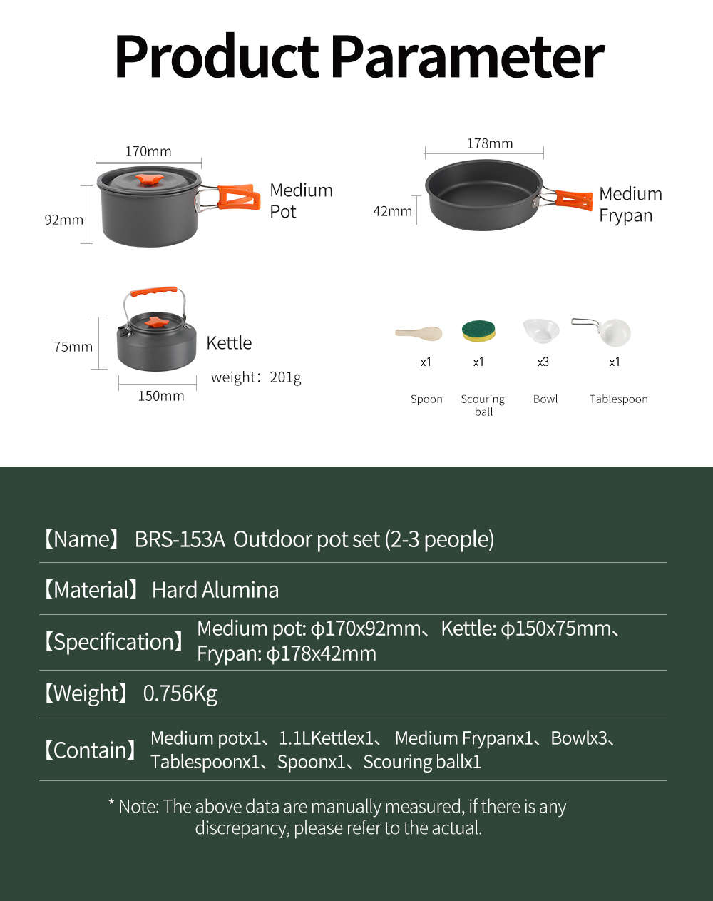 Hard-Anodized Aluminium Camping Cookware Sets detail