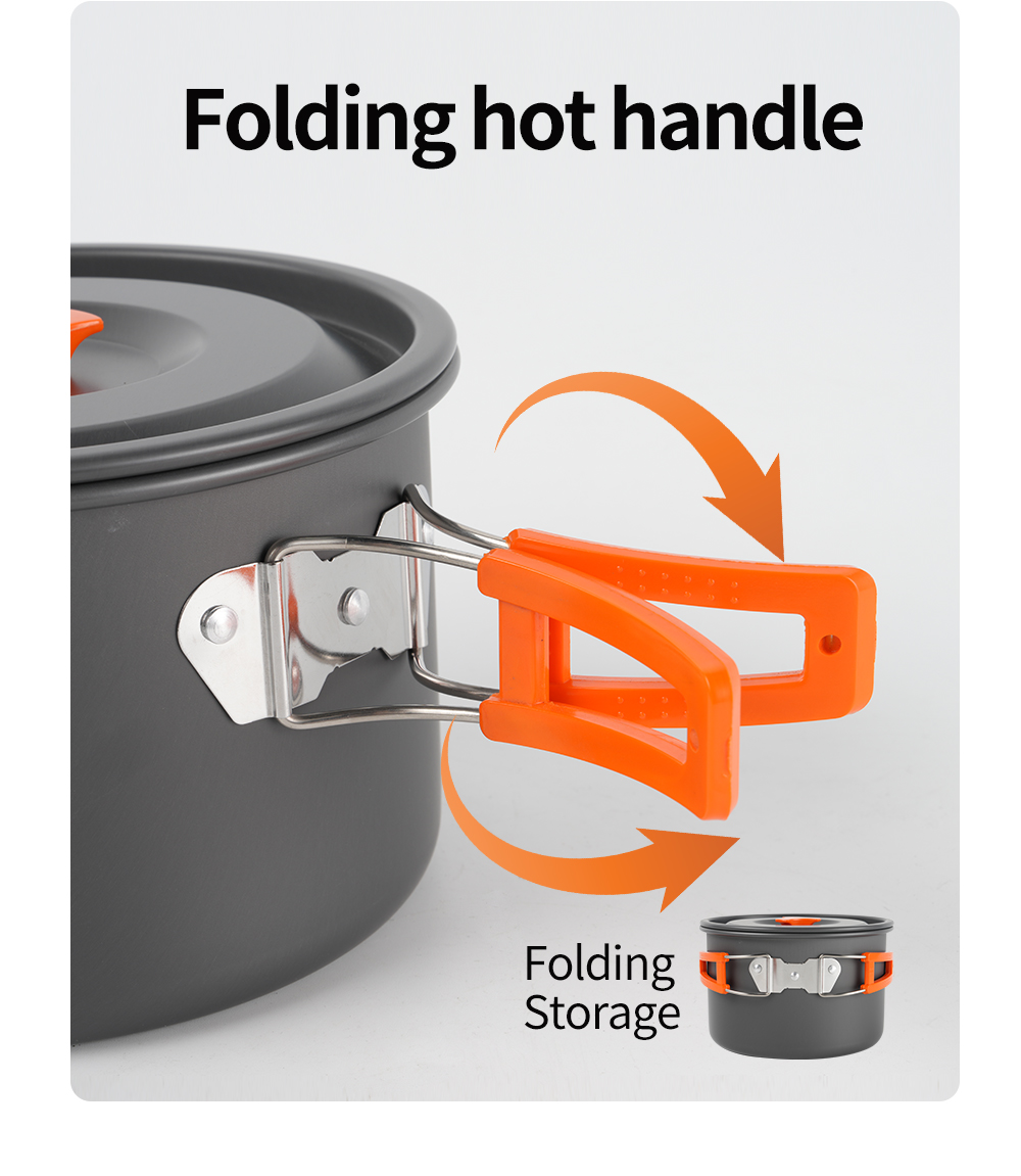 Hard-Anodized Aluminium Camping Cookware Sets detail
