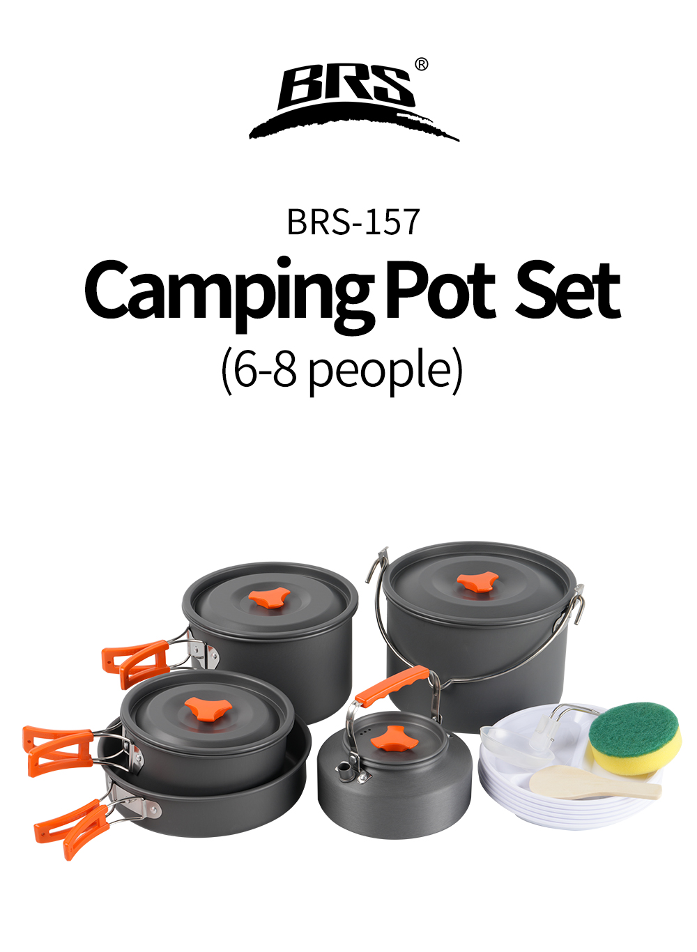 Hard-Anodized Aluminium Camping Cookware Sets detail