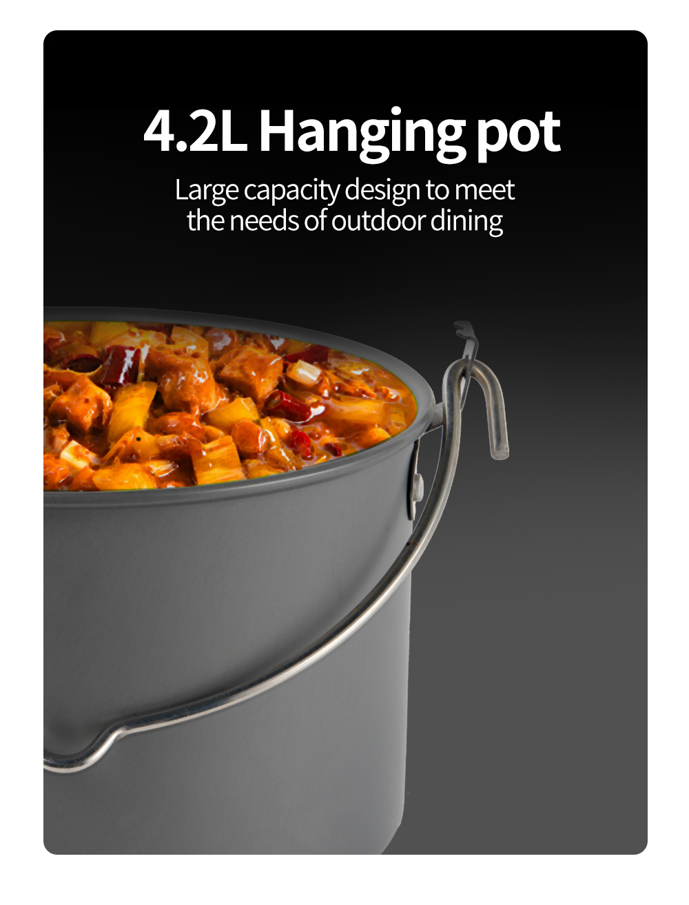 Hard-Anodized Aluminium Camping Cookware Sets detail