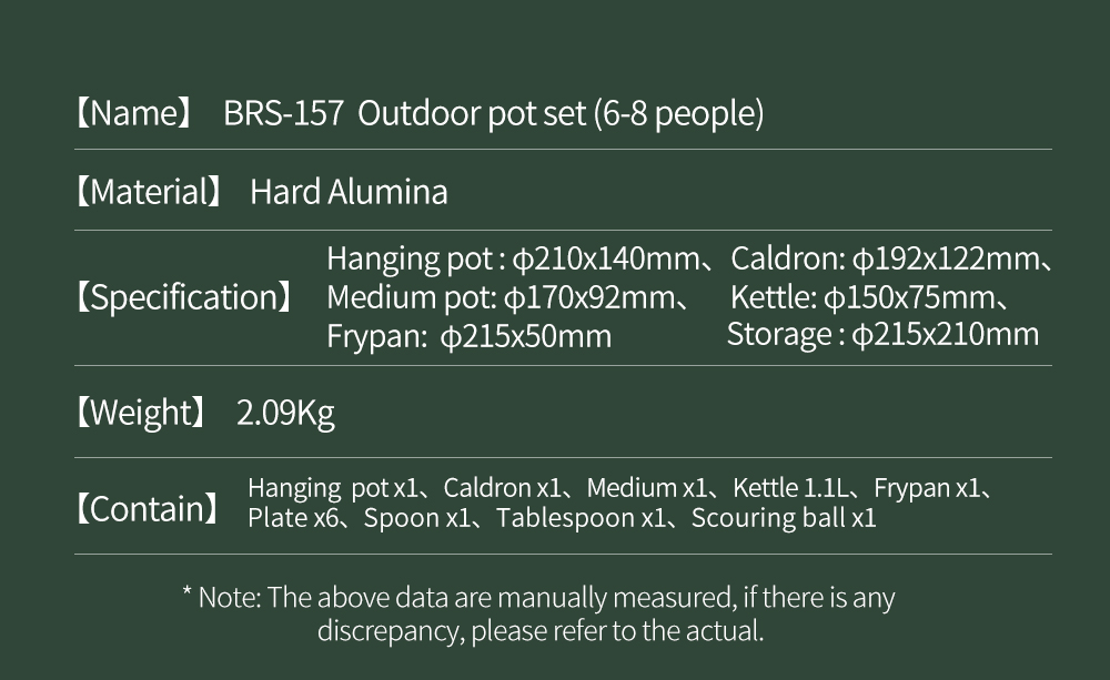 Hard-Anodized Aluminium Camping Cookware Sets detail