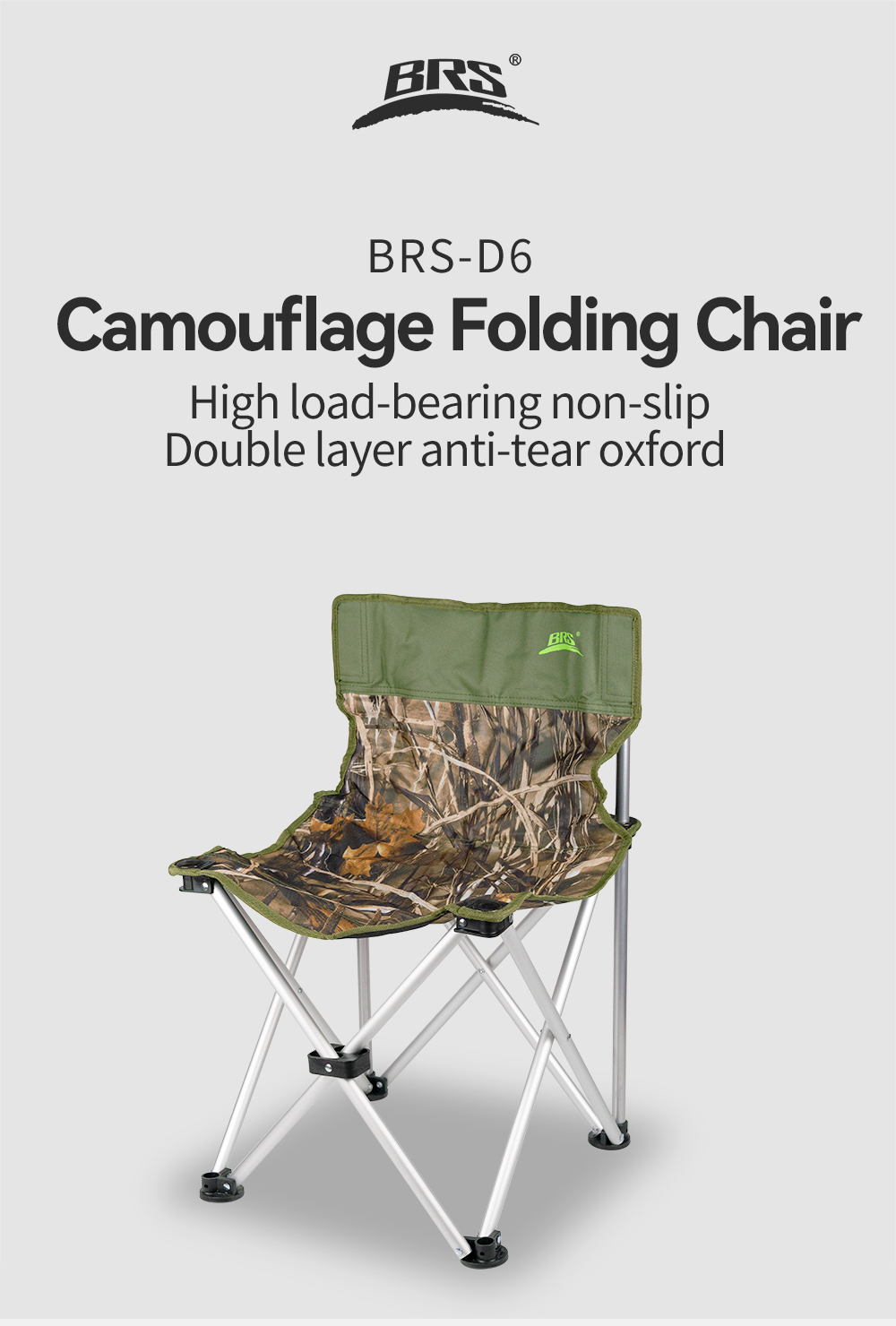 Camouflage Folding Camp Chair detail