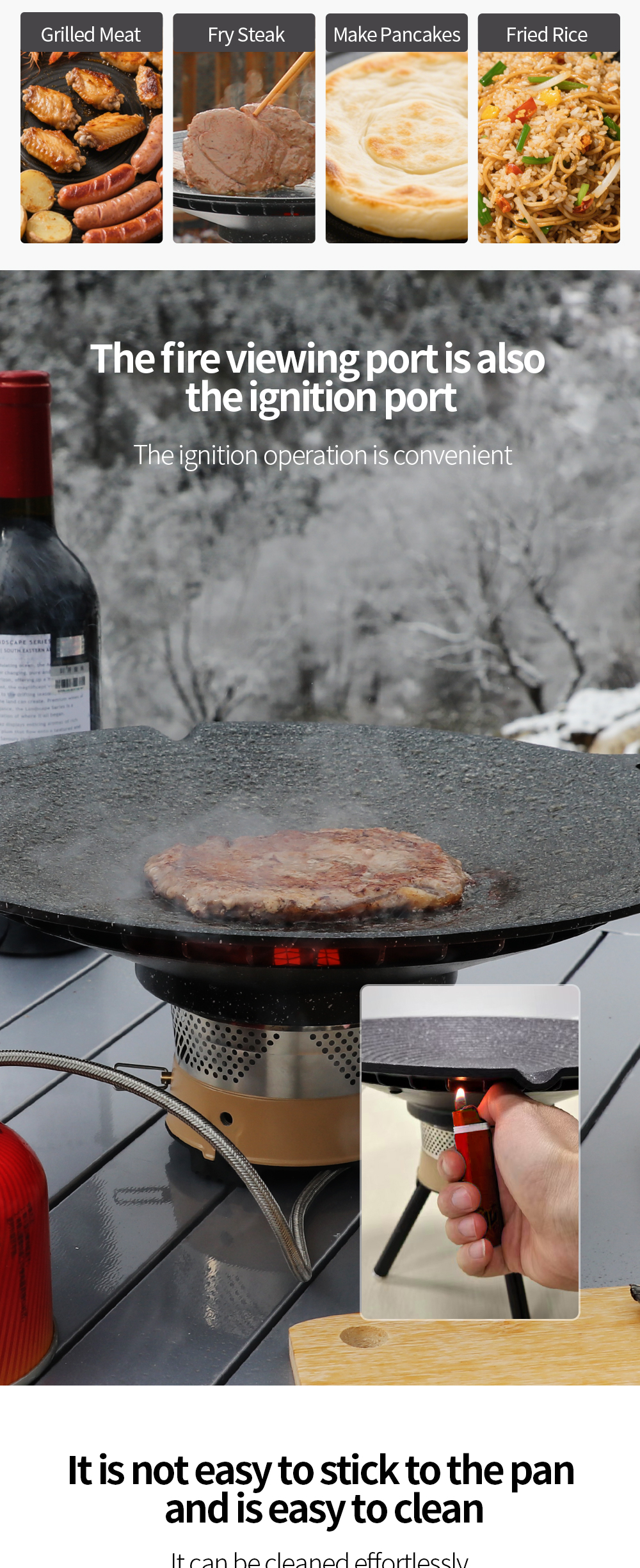 Heat-Collecting Grill Pan detail