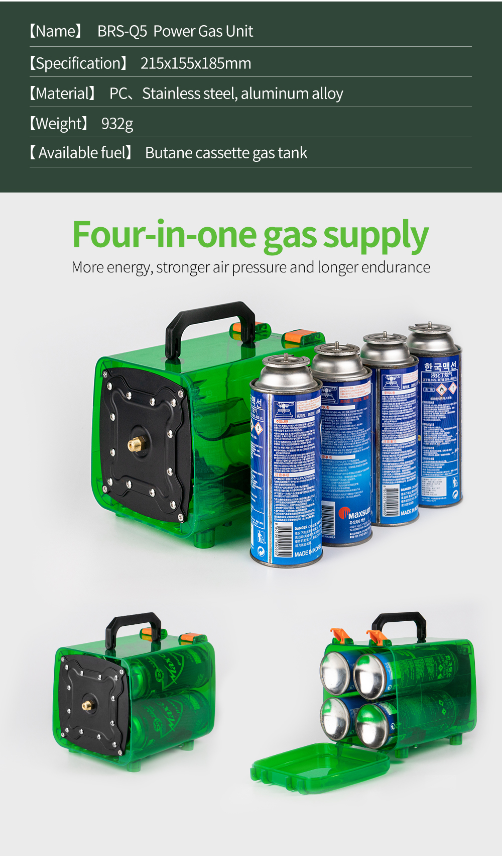Four-Canister Power Gas Unit detail