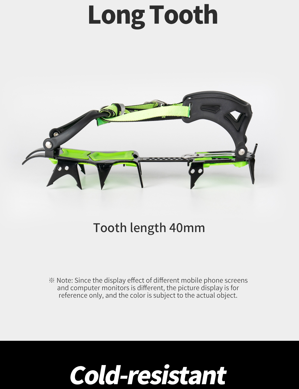 Snow Leopard 14-Point Strap Crampons detail