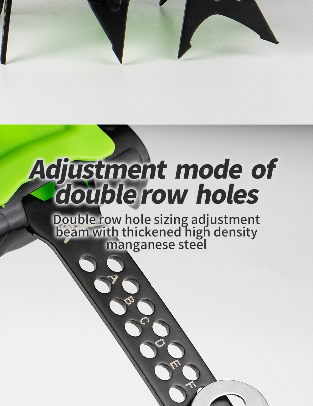 Snow Leopard 14-Point Strap Crampons detail