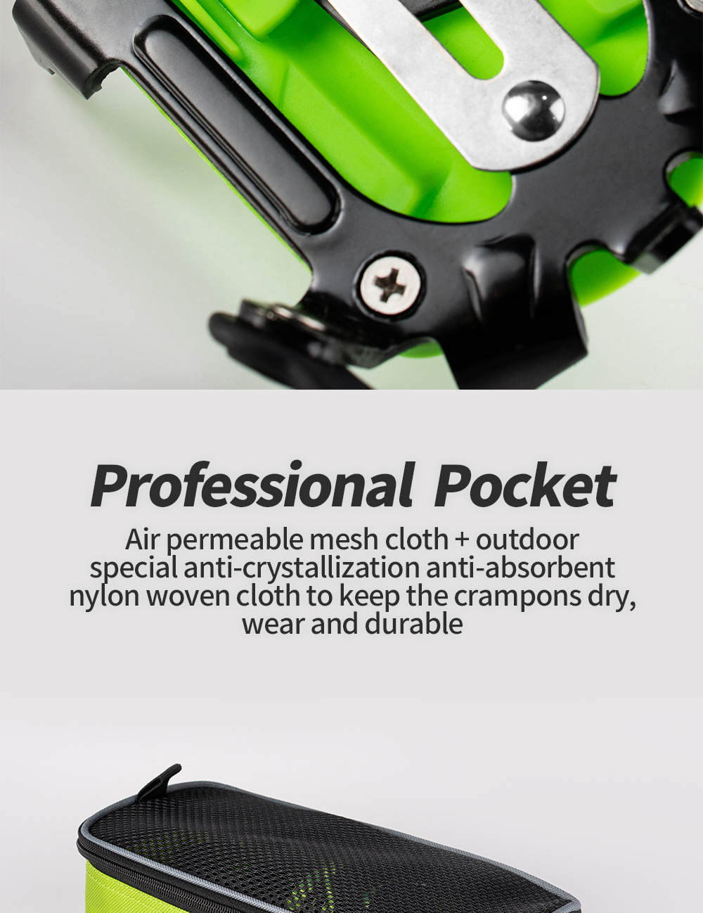 Snow Leopard 14-Point Strap Crampons detail
