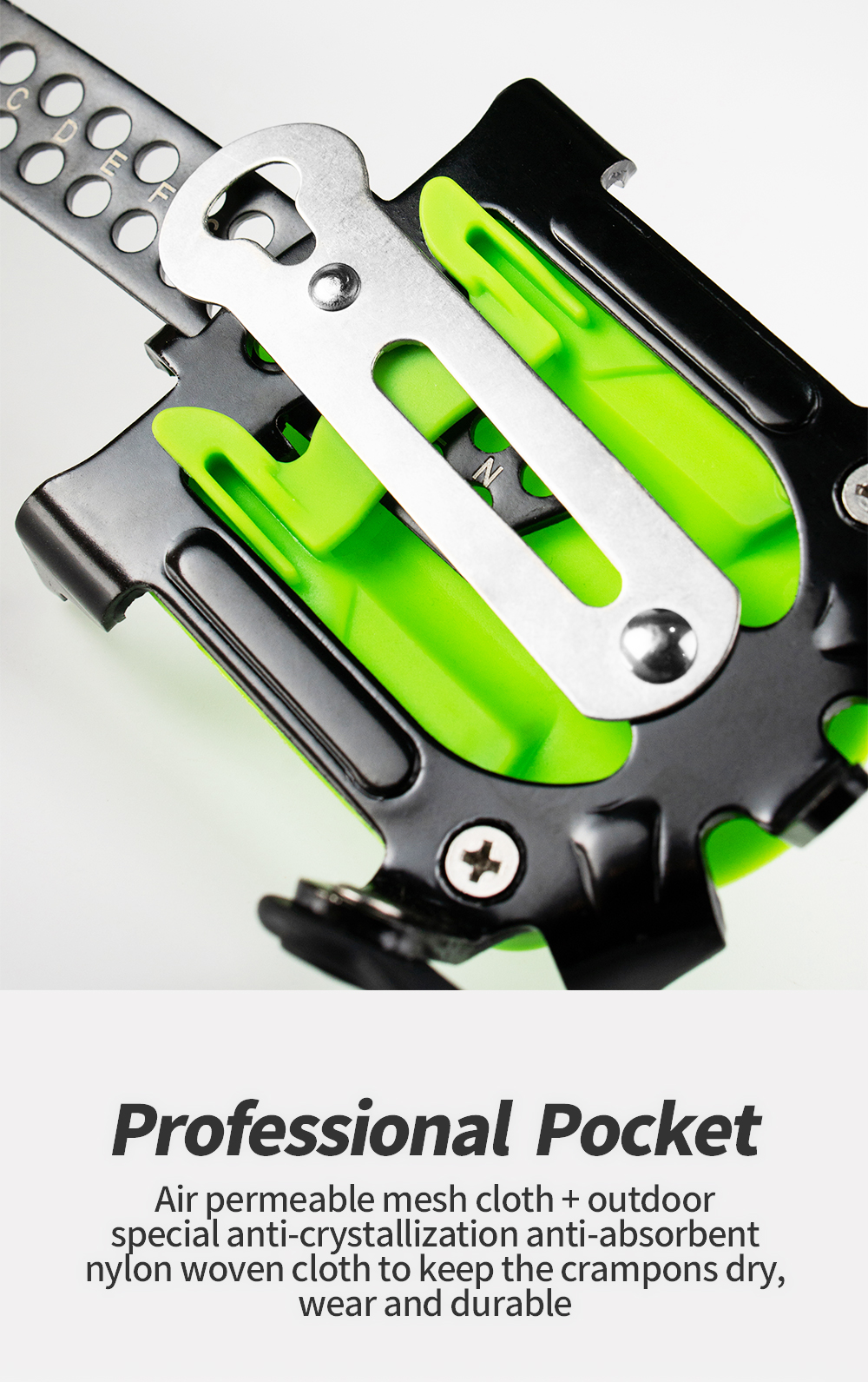 Snow Leopard 14-Point Strap Crampons detail