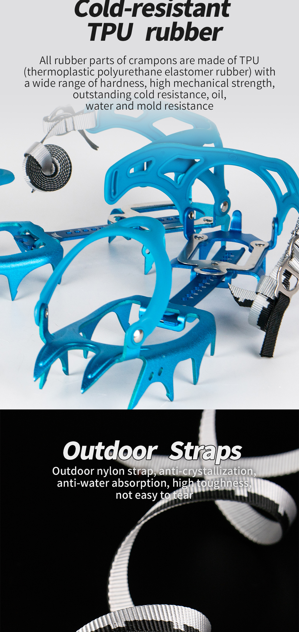 Snow Leopard 14-Point Aluminium Crampons detail
