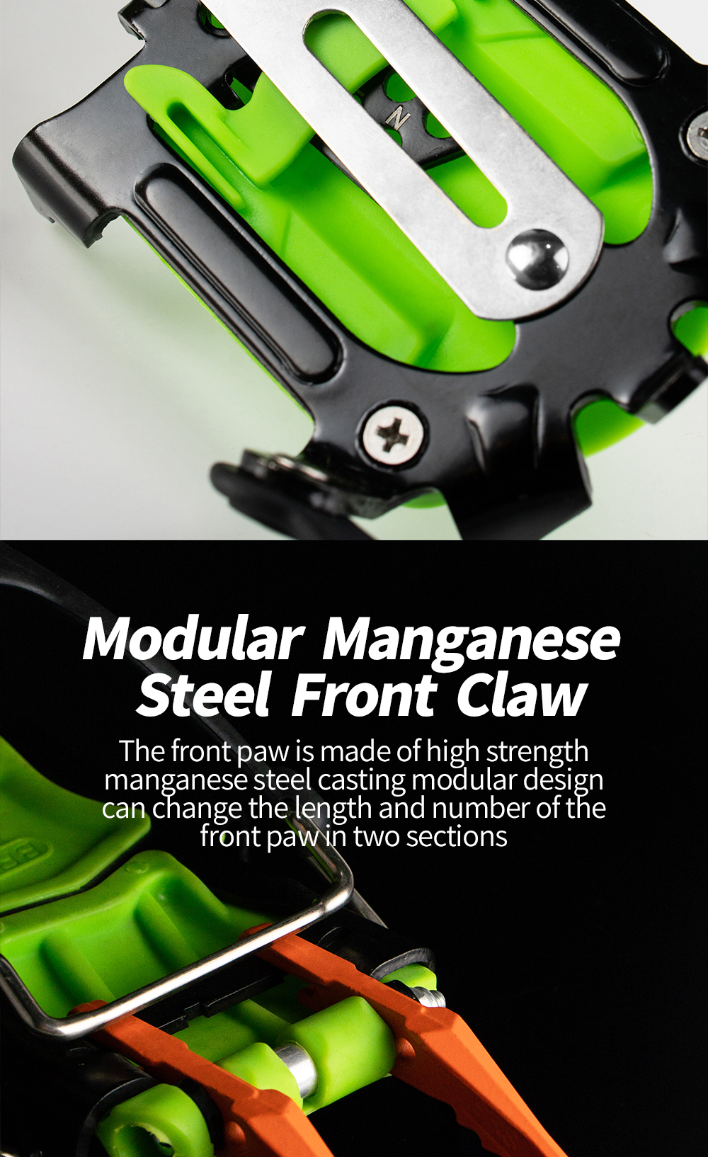 14-Point Half-Lock Climbing Crampons detail