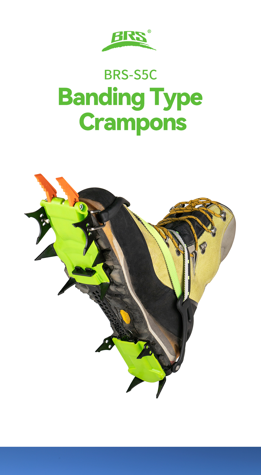 14-Point Strap-On Climbing Crampons detail