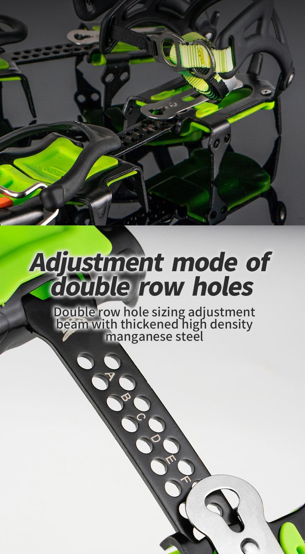 14-Point Strap-On Climbing Crampons detail