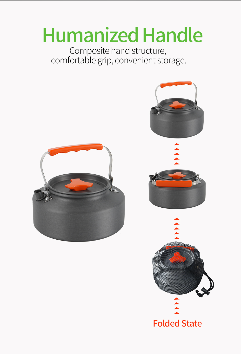 Outdoor Teapot Kettle 1.1L detail