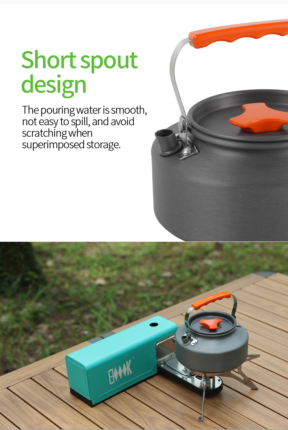Outdoor Teapot Kettle 1.1L detail