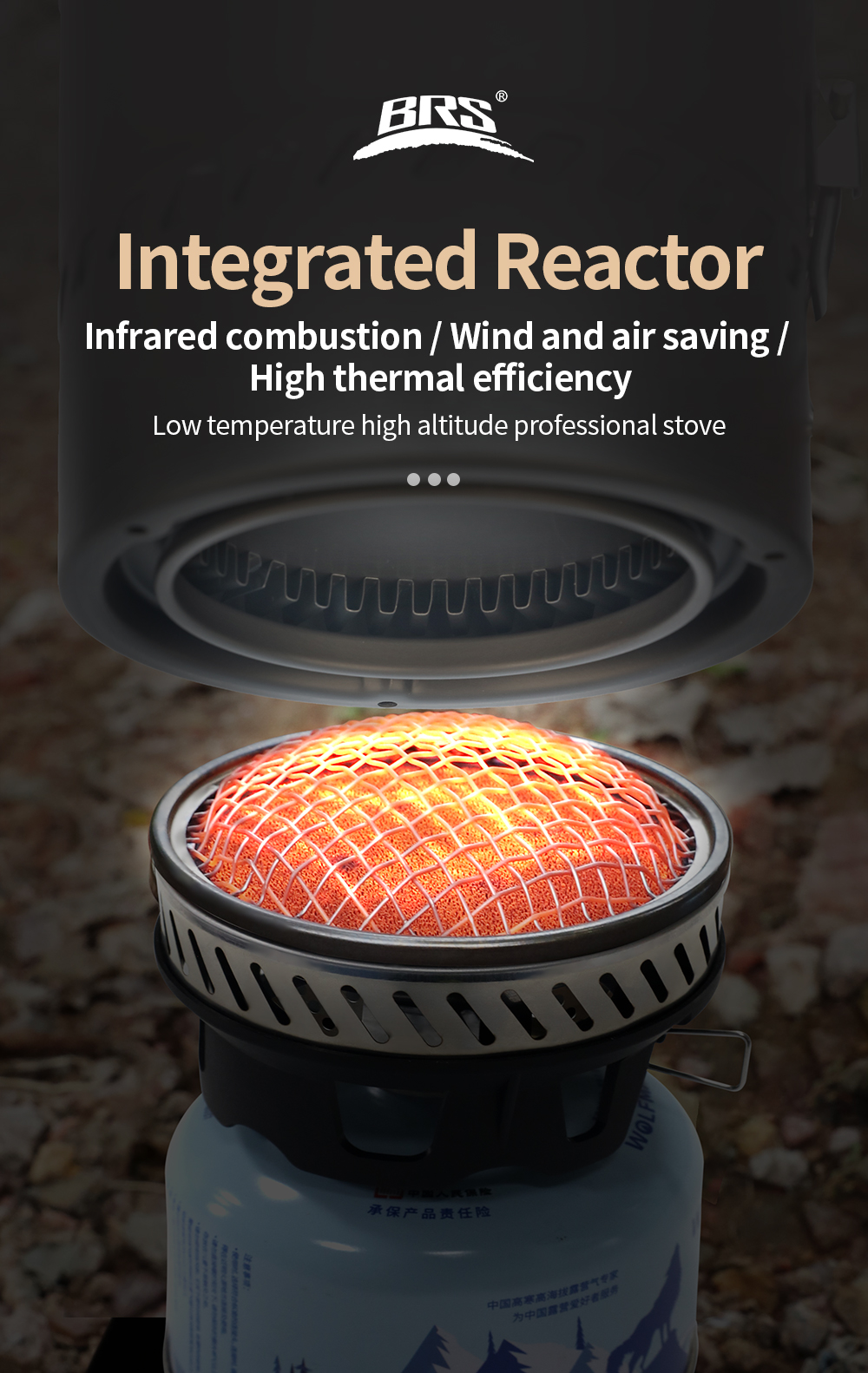 Integrated Infrared Reactor Stove detail